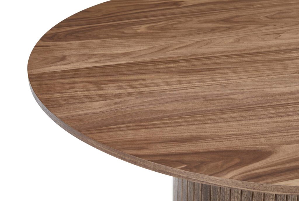 Caesar Round Dining Table – Walnut or Oak Finish